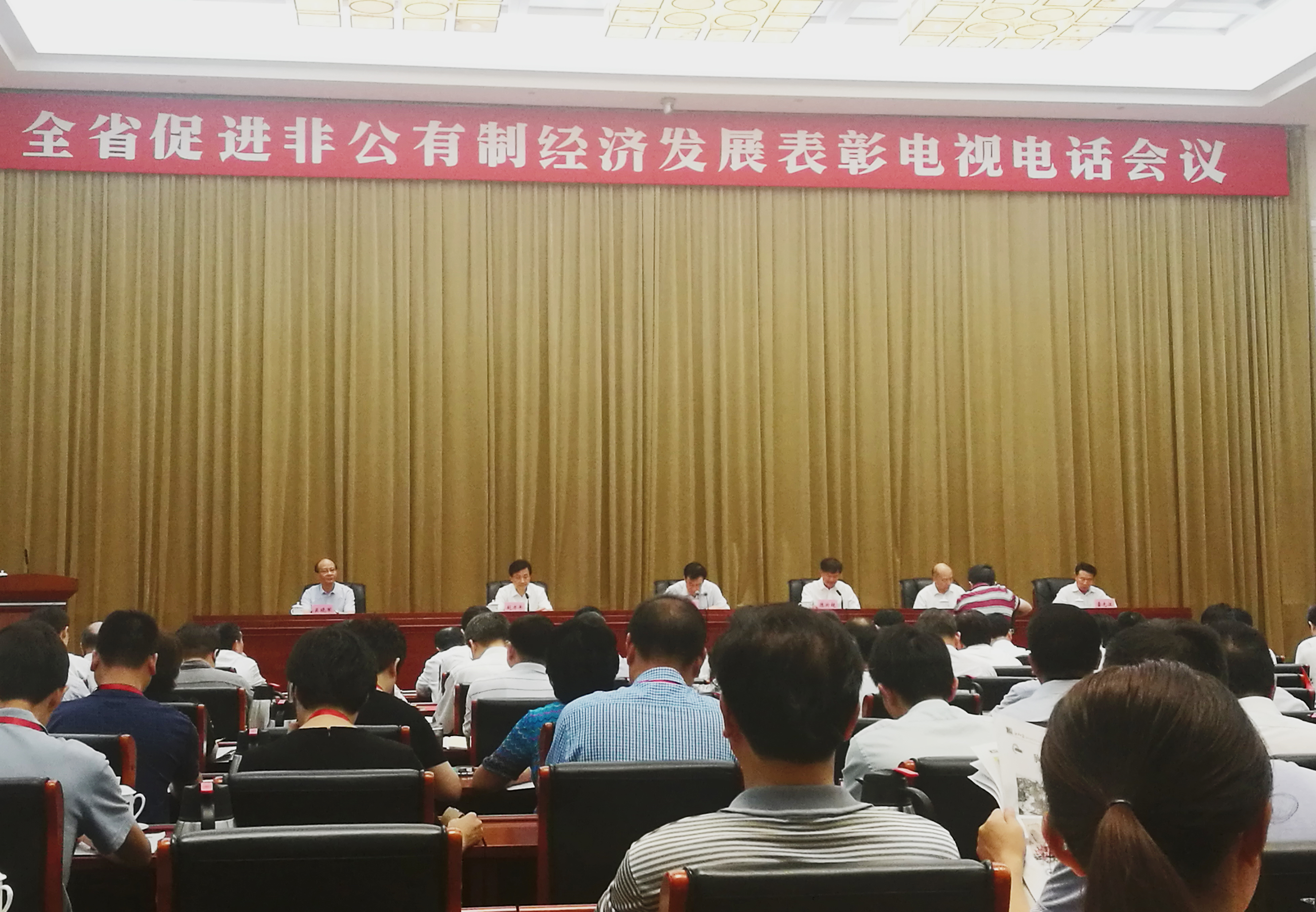 全省促進(jìn)非公有制經(jīng)濟發(fā)展表彰電視電話(huà)會(huì )議在昌召開(kāi)